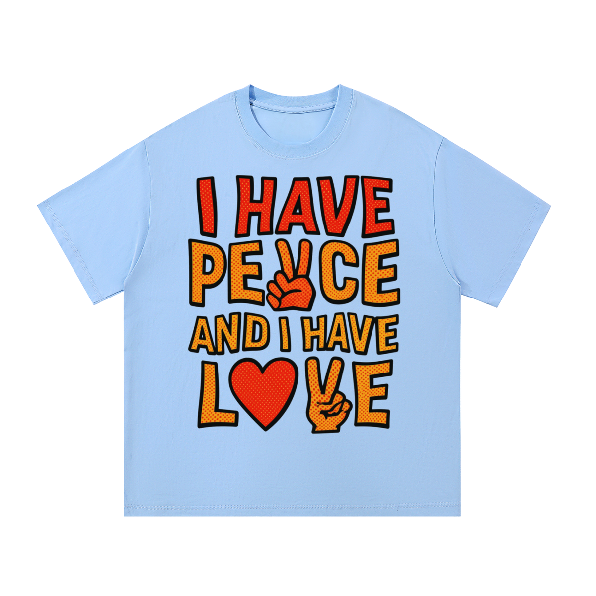 I have PEACE and I have LOVE - Essential Cotton Unisex T-Shirt