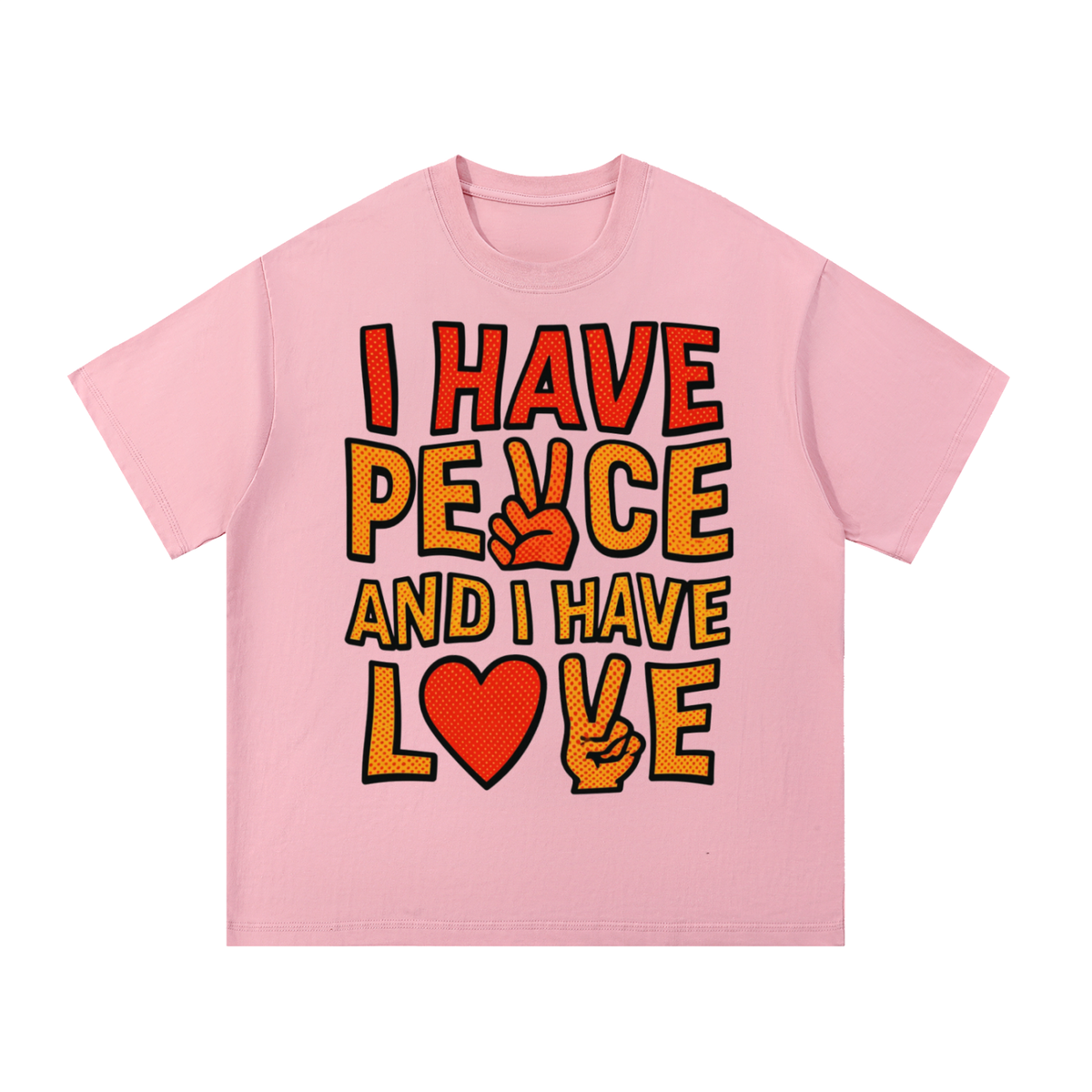 I have PEACE and I have LOVE - Essential Cotton Unisex T-Shirt