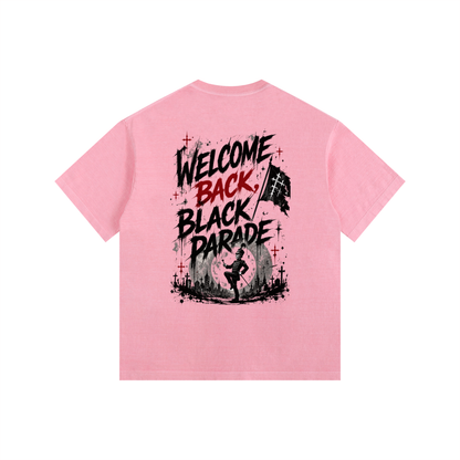 Welcome Back Black Parade Vintage Washed Oversized T-Shirt