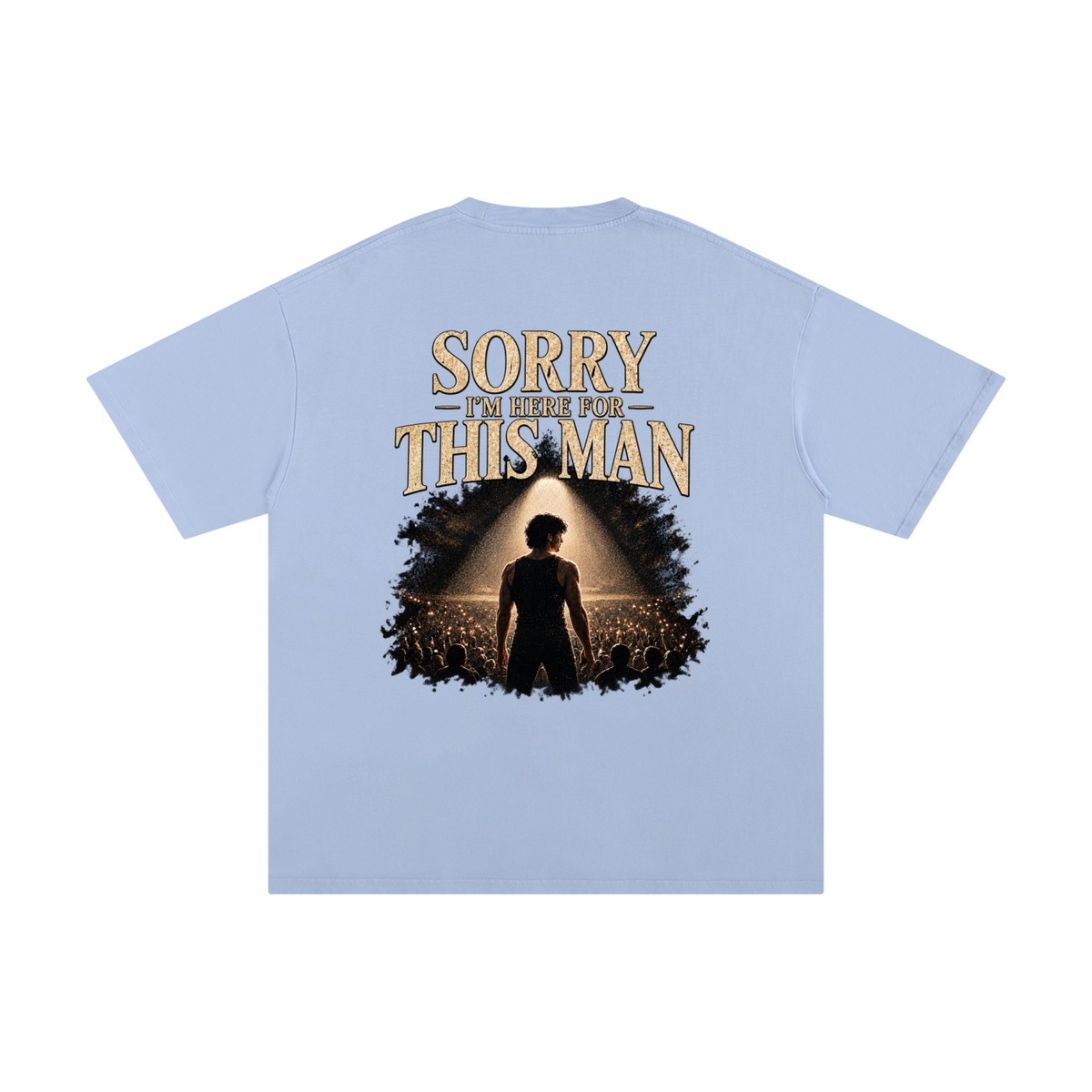 “Sorry, I’m Here for This Man” Unisex Cotton T-Shirt