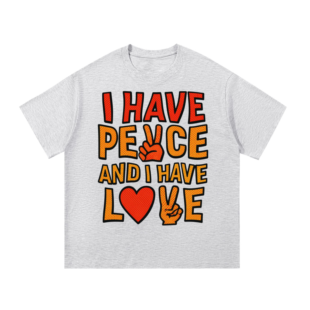I have PEACE and I have LOVE - Essential Cotton Unisex T-Shirt