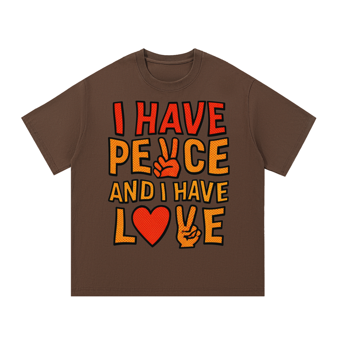 I have PEACE and I have LOVE - Essential Cotton Unisex T-Shirt