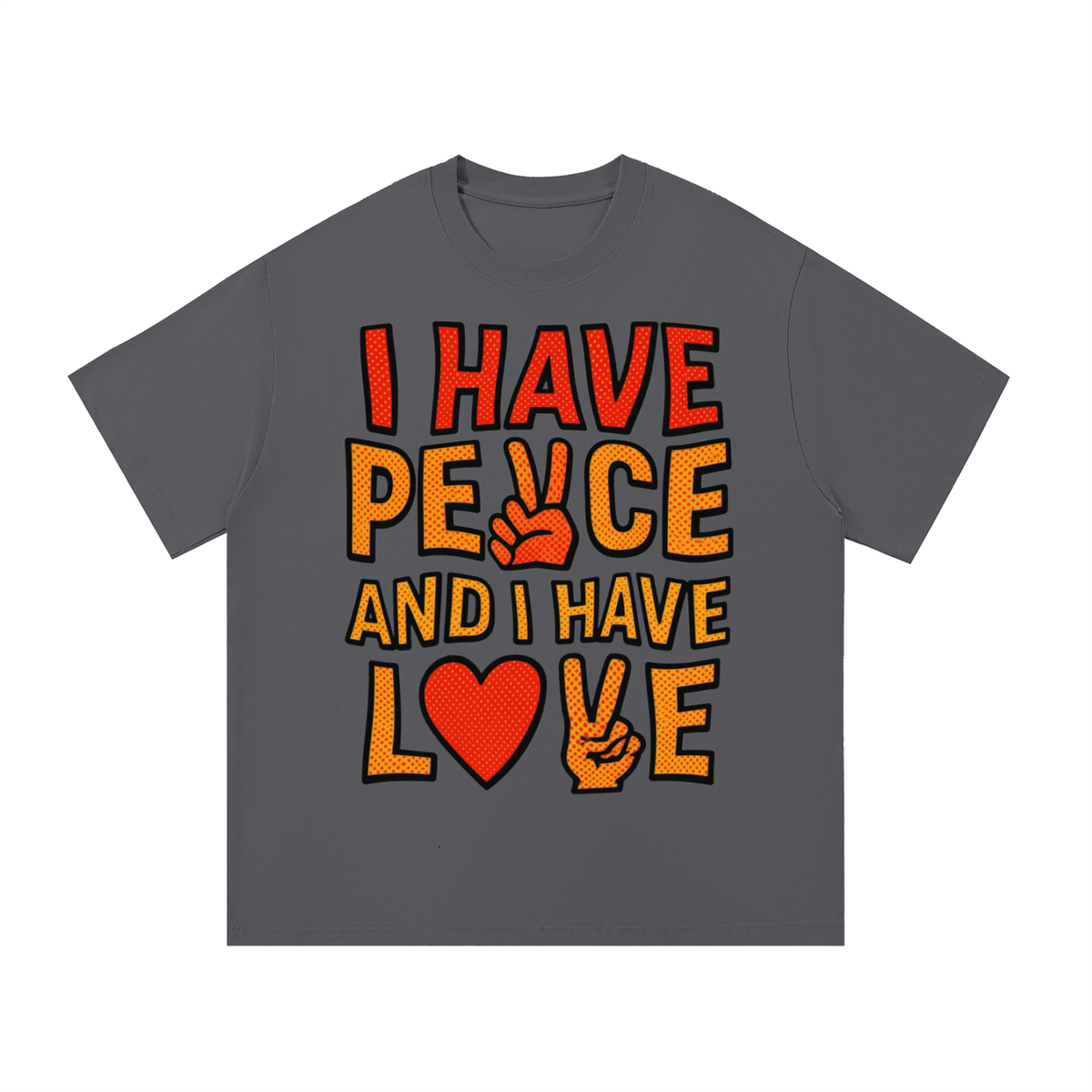I have PEACE and I have LOVE - Essential Cotton Unisex T-Shirt