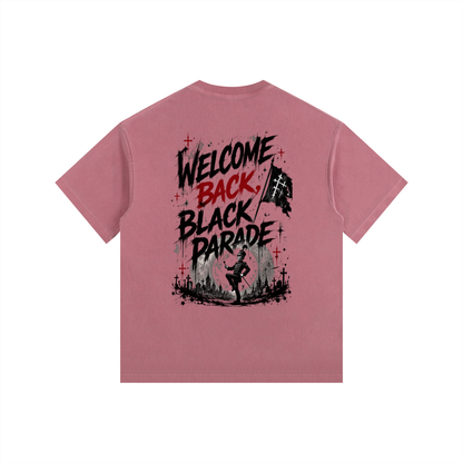 Welcome Back Black Parade Vintage Washed Oversized T-Shirt