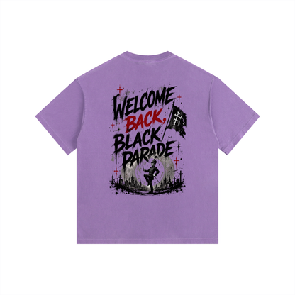 Welcome Back Black Parade Vintage Washed Oversized T-Shirt