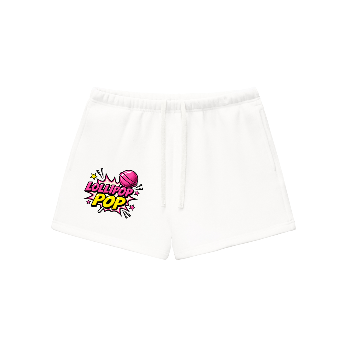 Lollipop Pop Fleece Set | Women's Cropped Sweatshirt & Shorts