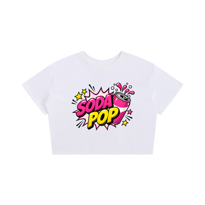 Soda Pop Women's Cropped T-Shirt | 100% Cotton Graphic Tee