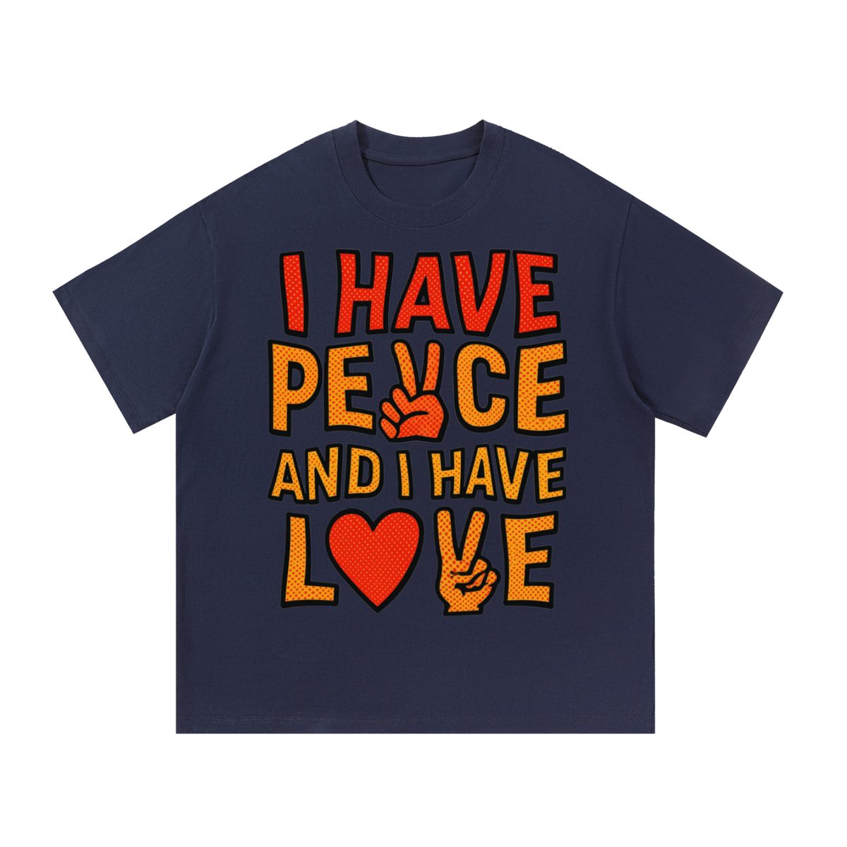 I have PEACE and I have LOVE - Essential Cotton Unisex T-Shirt