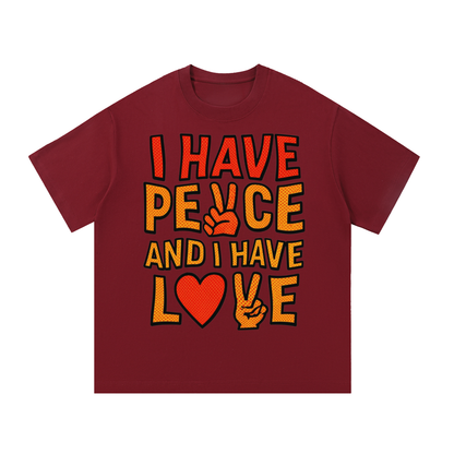 I have PEACE and I have LOVE - Essential Cotton Unisex T-Shirt